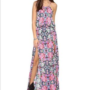 Women’s Small Blu Moon Floral kaleidoscope Dress